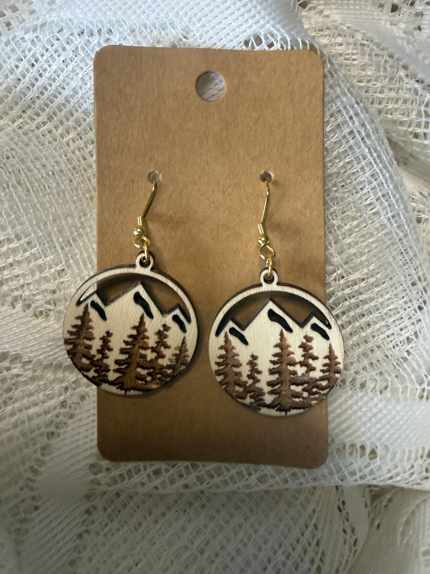 Mountain with trees