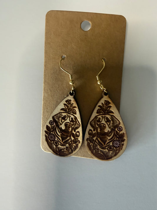 Lab with floral design