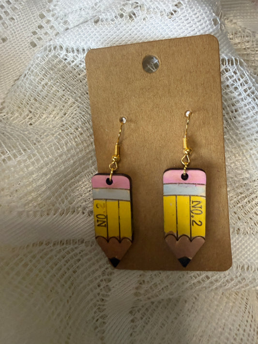 Number 2 pencil (painted)