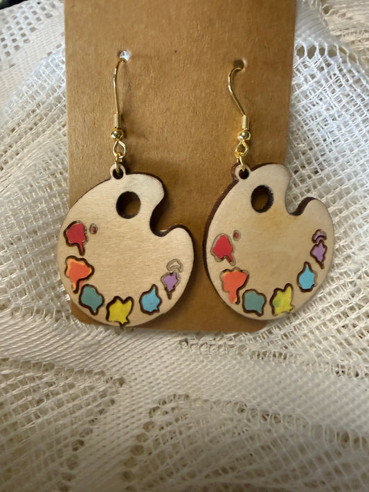 Artist's paint palette (painted)