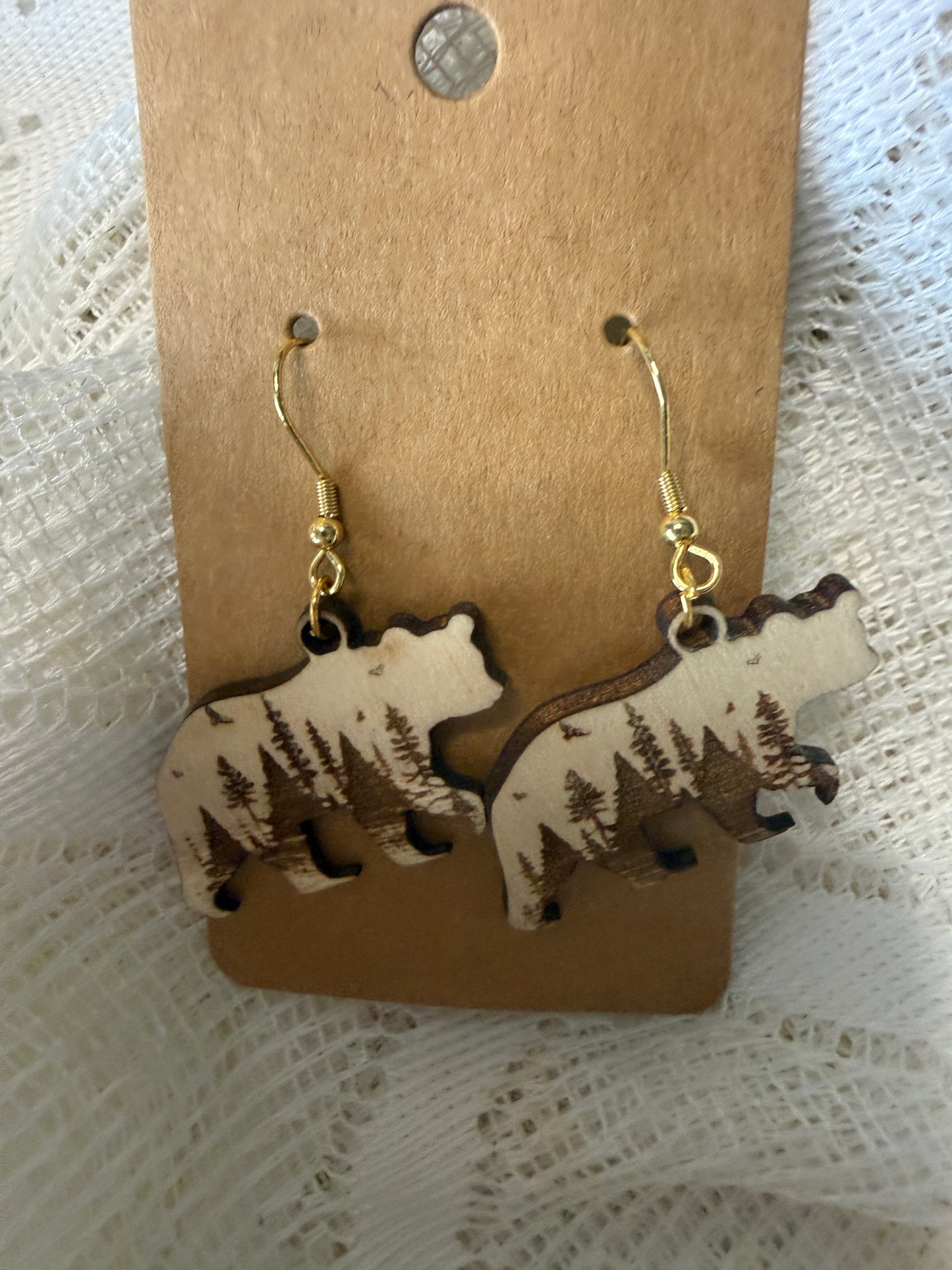 Bear with nature scene