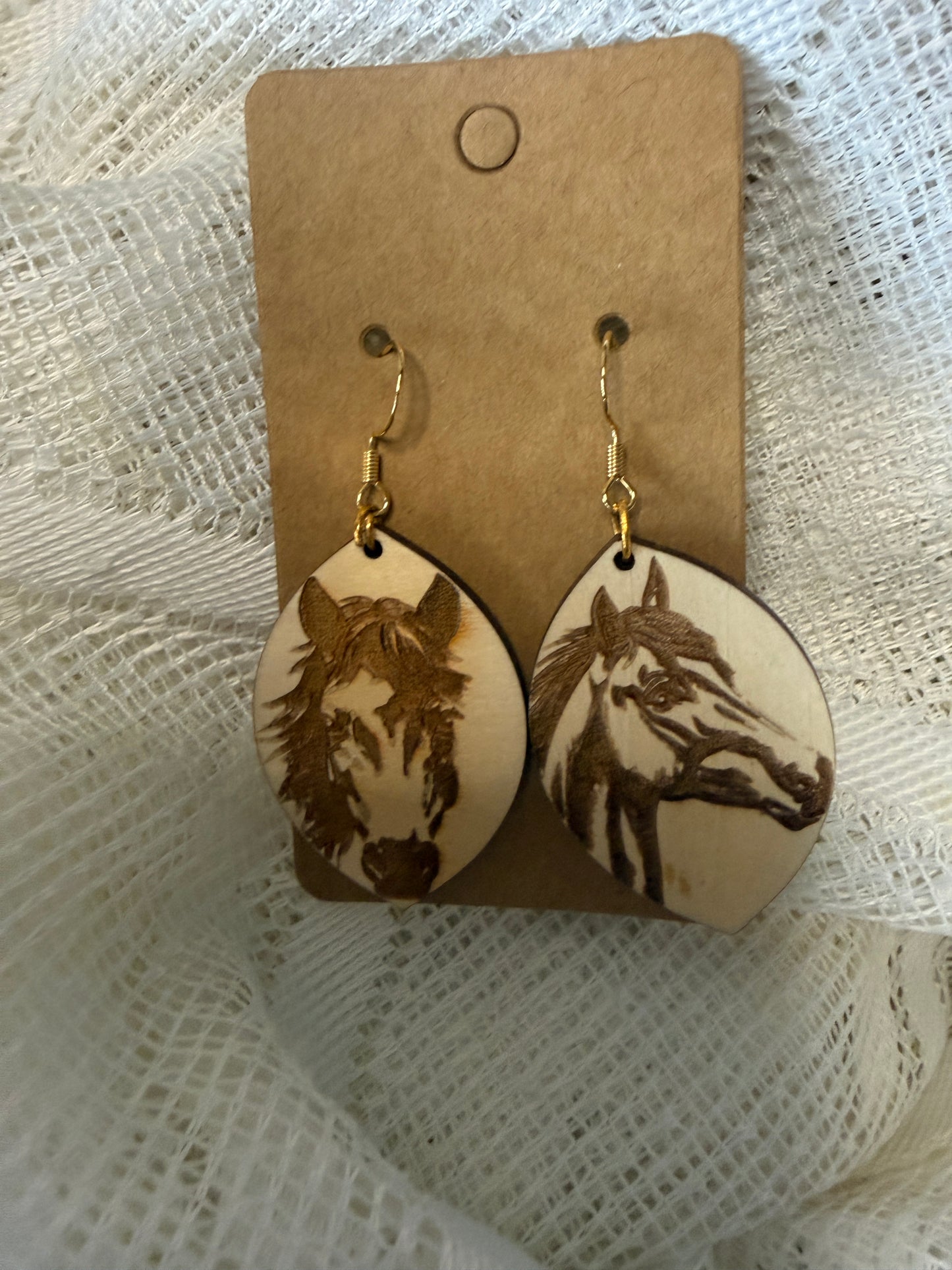 Horse head earrings