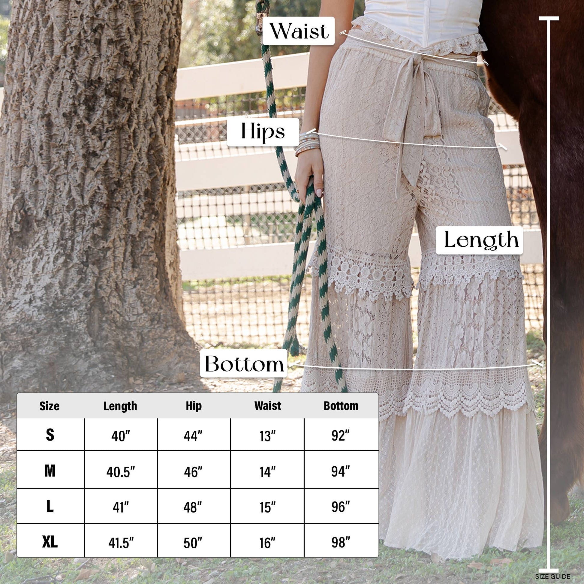 Desert Dream Cloud Pant Tiered Lace & Net Trims - NEW — image 7